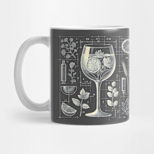 Gin & Tonic blueprint Mug